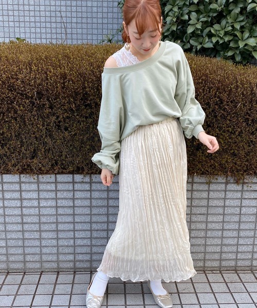 apres jour（アプレジュール）の「ワンショル裏毛プルオーバー【ZOZOTOWN限定アイテム】（スウェット・レディース・アイボリー/ブラック/モカ/ミント/ラベンダー・フリー）」の19枚目の写真