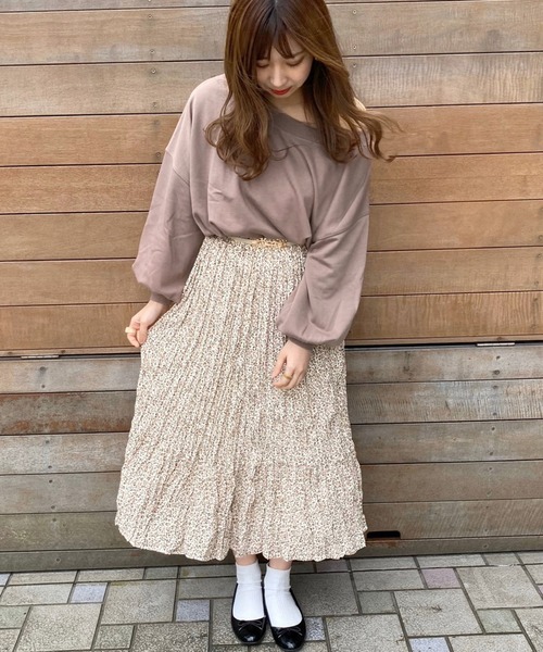 apres jour（アプレジュール）の「ワンショル裏毛プルオーバー【ZOZOTOWN限定アイテム】（スウェット・レディース・アイボリー/ブラック/モカ/ミント/ラベンダー・フリー）」の9枚目の写真