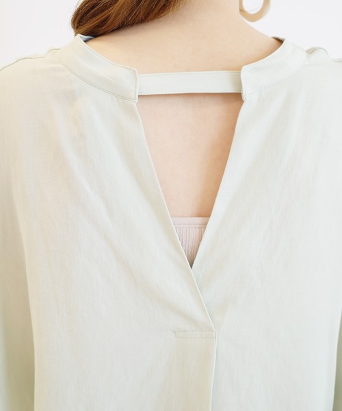 DouDou(ドゥドゥ)の「2WAYシャツ(シャツ/ブラウス・レディース・ブラック/オフホワイト/ミント・FREE)」の15枚目の写真