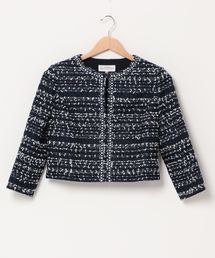 【HANAE MORI ALMA EN ROSE】ペーパーモールツィード ジャケット