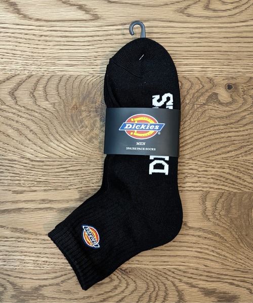 Dickies（ディッキーズ）の「Dickies/ディッキーズ　Q.3PACKS  SOCKS（ソックス/靴下・メンズ・ホワイト/ブラック/ブラック系その他/ホワイト系その他・MEDIUM/FREE）」の3枚目の写真