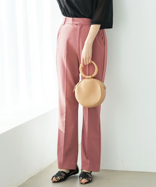 GeeRA（ジーラ）の「センタープレスフレアーパンツ（その他パンツ・レディース・ブラック/ブラウン/ブルー/アイボリー/スモークピンク・SMALL/MEDIUM/LARGE/X-LARGE/XX-LARGE）」の5枚目の写真