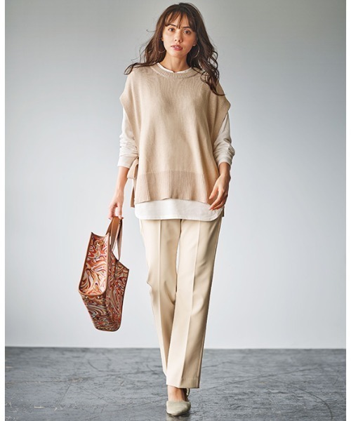 GeeRA（ジーラ）の「センタープレスフレアーパンツ（その他パンツ・レディース・ブラック/ブラウン/ブルー/アイボリー/スモークピンク・SMALL/MEDIUM/LARGE/X-LARGE/XX-LARGE）」の21枚目の写真