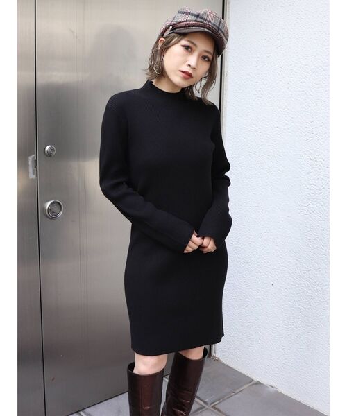 MURUA(ムルーア)の「フィットミニワンピース(ワンピース・レディース・ブラック/パープル/グレー/モカ・FREE)」の17枚目の写真