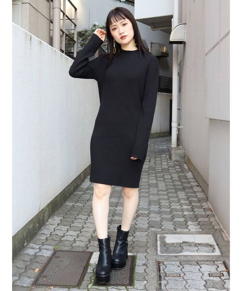 MURUA(ムルーア)の「フィットミニワンピース(ワンピース・レディース・ブラック/パープル/グレー/モカ・FREE)」の20枚目の写真
