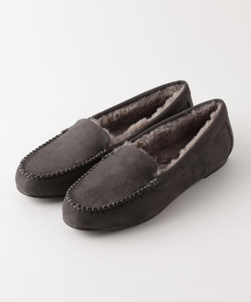green label relaxing（グリーンレーベルリラクシング）の「[21.5cm~24.5cm]CFC フェイクファー ウォーム モカシン(1.0cmヒール)（モカシン/デッキシューズ・レディース・ダークブラウン/グレー/ベージュ/ブラック・S/M/XS/L）」の15枚目の写真