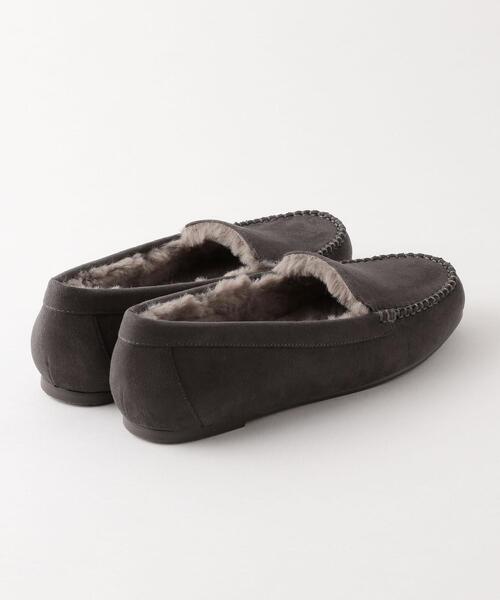green label relaxing（グリーンレーベルリラクシング）の「[21.5cm~24.5cm]CFC フェイクファー ウォーム モカシン(1.0cmヒール)（モカシン/デッキシューズ・レディース・ダークブラウン/グレー/ベージュ/ブラック・S/M/XS/L）」の12枚目の写真
