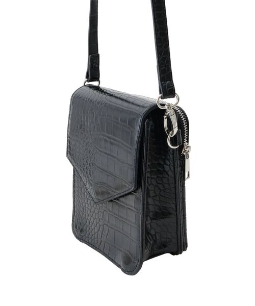 GYDA（ジェイダ）の「エナメルクロコミニショルダーBAG（ショルダーバッグ・レディース・ブラック/ブラウン・FREE）」の6枚目の写真