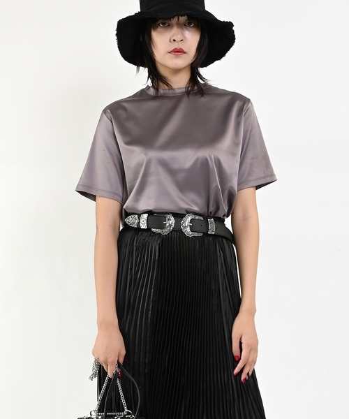 Narcissus - 【Narcissus】シアーシャツＴ ブラック Narcissus tシャツ 「Narcissus」シアートップス レディース