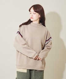 CUBE SUGAR（キューブシュガー）の「裏シャギー 配色 ライン プルオーバー（スウェット）」