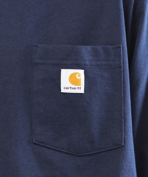 Carhartt(カーハート)の「Carhartt/カーハート Workwear Long-Sleeve Pocket T-Shirt ポケット付き 長袖Tシャツ(Tシャツ/カットソー・メンズ・ブラック/グレー/チャコールグレー/グリーン/ネイビー/ダークブラウン/グレー系その他/ブルー系その他2/グリーン系その他/ブルー系その他/レッド系その他/ホワイト/グリーン系その他2/オレンジ系その他・SMALL/MEDIUM/LARGE/X-LARGE/XX-LARGE)」の19枚目の写真