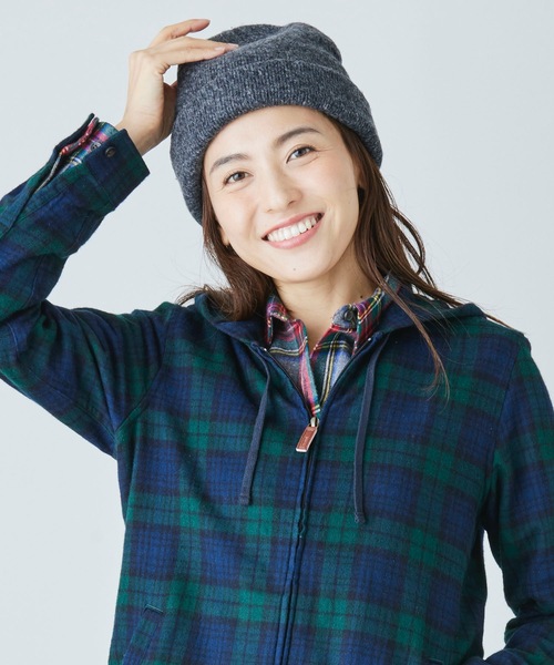 L.L.Bean(エルエルビーン)の「ラグ・ウール・ハット(ニットキャップ/ビーニー・メンズ・オートミール/チャコール/ブルー・OSFA)」の9枚目の写真