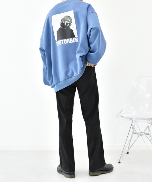 Perushu(ペルーシュ)の「センタープレスフレアカラースラックス(その他パンツ・メンズ・スモークピンク/ライトグレー/ダークブルー/ブラック/ライトグリーン・SMALL/MEDIUM/LARGE)」の9枚目の写真