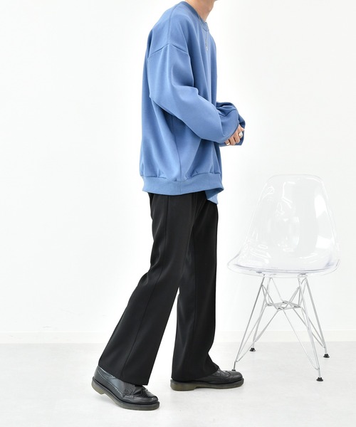 Perushu(ペルーシュ)の「センタープレスフレアカラースラックス(その他パンツ・メンズ・スモークピンク/ライトグレー/ダークブルー/ブラック/ライトグリーン・SMALL/MEDIUM/LARGE)」の10枚目の写真