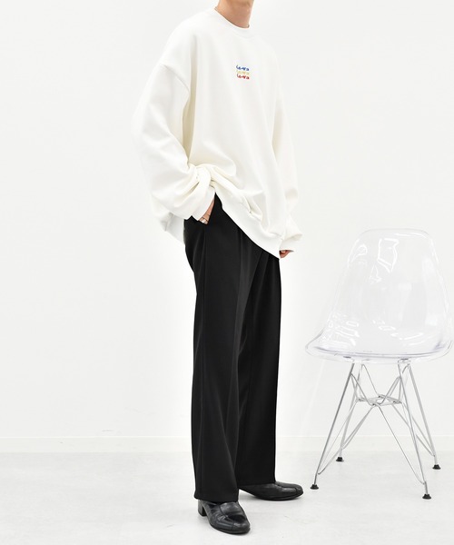 Perushu(ペルーシュ)の「センタープレスフレアカラースラックス(その他パンツ・メンズ・スモークピンク/ライトグレー/ダークブルー/ブラック/ライトグリーン・SMALL/MEDIUM/LARGE)」の12枚目の写真