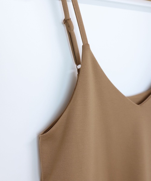 andme（アンドミー）の「きれいめポンチキャミワンピース（ワンピース・レディース・ブラック/ネイビー/カーキ/ライトブラウン/グレー系その他/ミント・M/L）」の13枚目の写真