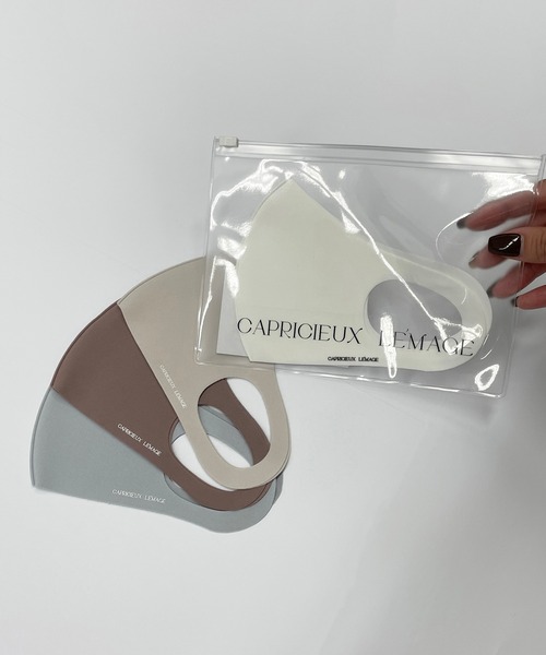 CAPRICIEUX LE'MAGE(カプリシューレマージュ)の「【マスクポーチ付き】Ag抗菌マスク(マスク)」|ホワイト