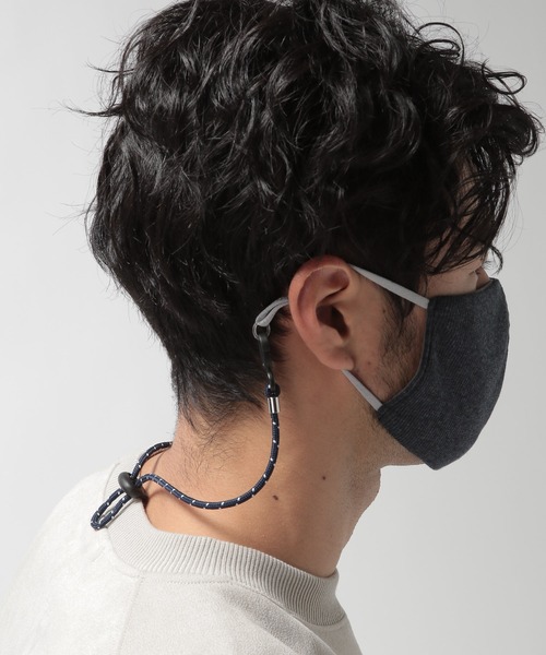 BAYFLOW（ベイフロー）の「BFマスクストラップ（マスク・レディース・ネイビー/グレー/ブルー・0）」の6枚目の写真