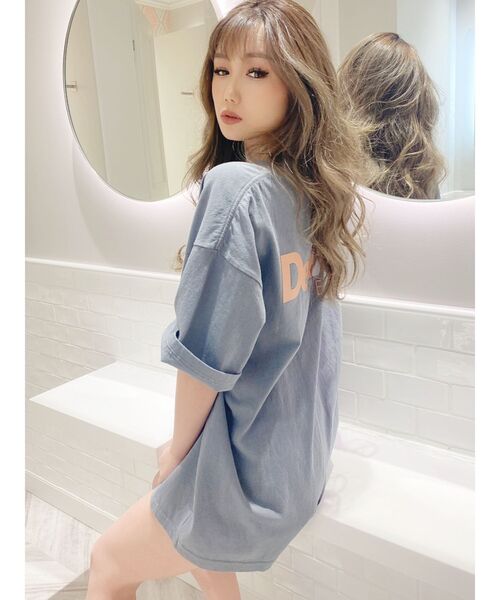 GYDA(ジェイダ)の「Deluxe edition BIG Tシャツ(Tシャツ/カットソー・レディース・オフホワイト/チャコールグレー/その他/その他2・FREE)」の3枚目の写真