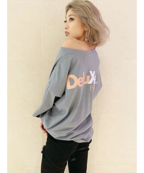 GYDA(ジェイダ)の「Deluxe edition BIG Tシャツ(Tシャツ/カットソー・レディース・オフホワイト/チャコールグレー/その他/その他2・FREE)」の5枚目の写真