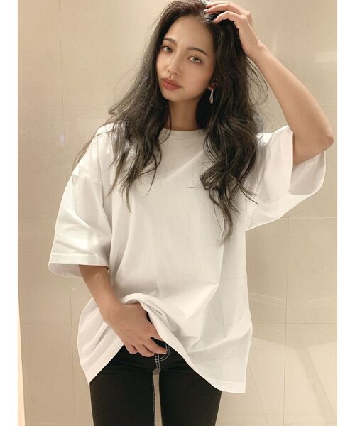 GYDA(ジェイダ)の「Deluxe edition BIG Tシャツ(Tシャツ/カットソー・レディース・オフホワイト/チャコールグレー/その他/その他2・FREE)」の16枚目の写真