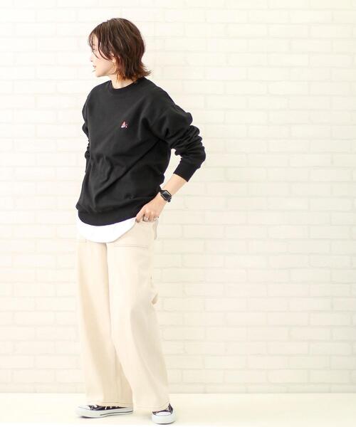 coen（コーエン）の「裏起毛ベア刺繍クルーネックスウェットトレーナー（スウェット・メンズ・ブラック/ブラウン/ホワイト・MEDIUM/LARGE/SMALL/X-LARGE）」の13枚目の写真