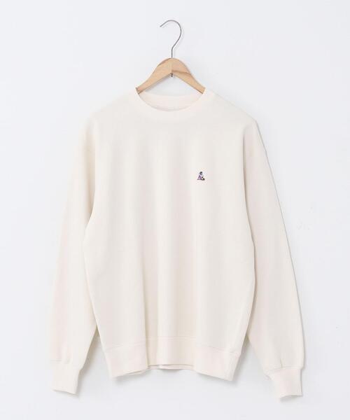 coen（コーエン）の「裏起毛ベア刺繍クルーネックスウェットトレーナー（スウェット・メンズ・ブラック/ブラウン/ホワイト・MEDIUM/LARGE/SMALL/X-LARGE）」の9枚目の写真