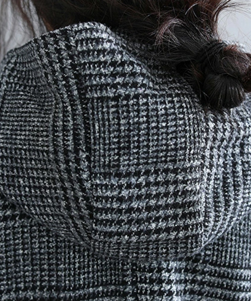 SUGAR BISKET（シュガービスケット）の「グレンチェックゆったりコート（その他アウター・レディース・グレー/モカ・M/L/XL）」の11枚目の写真