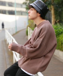 RAGEBLUE | ヴィンテージダメージニットクルー/928255(ニット/セーター)