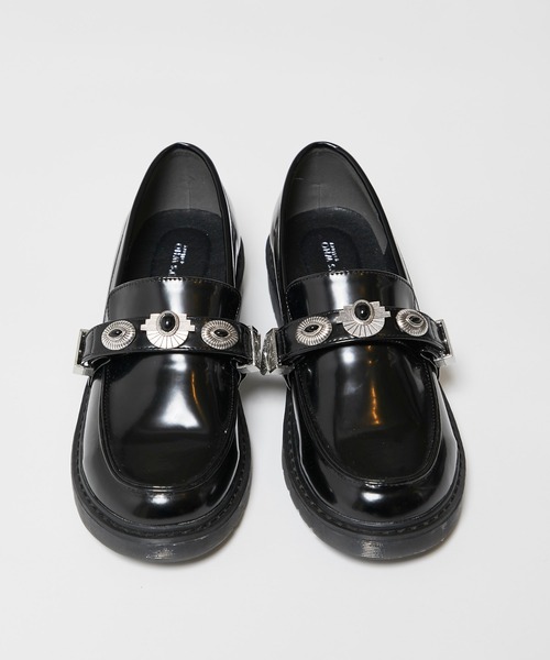 WHO'S WHO gallery(フーズフーギャラリー)の「マニッシュコンチョローファー(ローファー・レディース・ダークグリーン/ブラック系その他・MEDIUM/LARGE)」の18枚目の写真