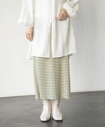 LOWRYS FARM | チェックプリーツタイトスカート　928315(スカート)