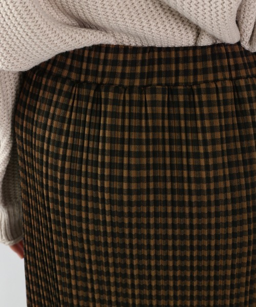 LOWRYS FARM(ローリーズファーム)の「チェックプリーツタイトスカート 928315(スカート・レディース・ベージュ/ダークブラウン/グリーン・FREE)」の13枚目の写真
