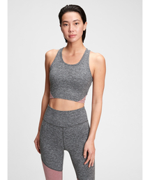 GAP（ギャップ）の「Gapfit 起毛テックジャージ カットアウトロングライン スポーツブラ（スポーツブラ）」