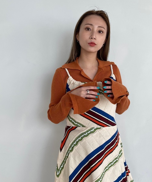 SANSeLF(サンセルフ)の「【SANSeLF】Se original border tunic sanwt3(ワンピース・レディース・マルチ・FREE)」の11枚目の写真