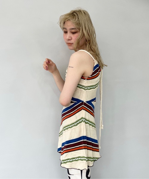 SANSeLF(サンセルフ)の「【SANSeLF】Se original border tunic sanwt3(ワンピース・レディース・マルチ・FREE)」の19枚目の写真