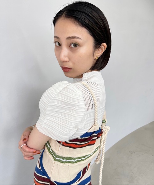 SANSeLF(サンセルフ)の「【SANSeLF】Se original border tunic sanwt3(ワンピース・レディース・マルチ・FREE)」の20枚目の写真