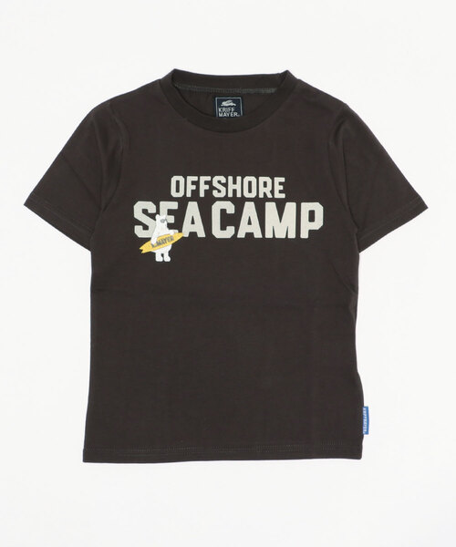 KRIFF MAYER Kid's Collection（クリフメイヤーキッズコレクション）の「チョビ刺繍TEE（Tシャツ/カットソー・キッズ・チャコール/オフホワイト/ベージュ・140/150/170/120/130/160）」の3枚目の写真