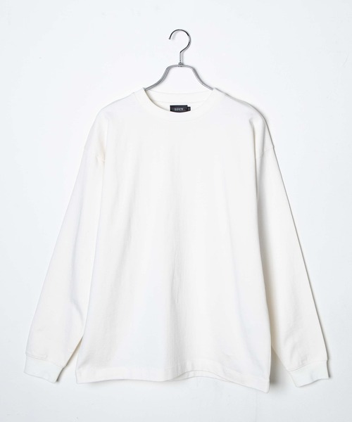 LUCY(ルーシー)の「LUCY/SILKETE LS TーSHIRT(Tシャツ/カットソー・メンズ・ホワイト/ダークグレー/ブラック・MEDIUM/LARGE)」の2枚目の写真
