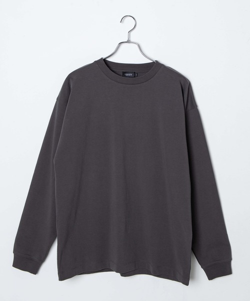 LUCY(ルーシー)の「LUCY/SILKETE LS TーSHIRT(Tシャツ/カットソー・メンズ・ホワイト/ダークグレー/ブラック・MEDIUM/LARGE)」の3枚目の写真
