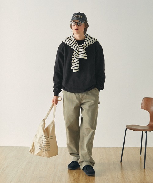 Champion チャンピオン スウェット (M)ベージュ オーバーサイズ Champion パーカー 「Champion Authentic Hoodie」チャンピオン