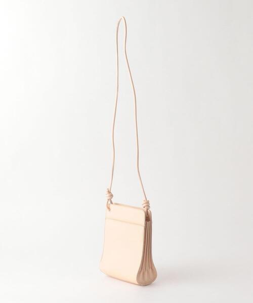 BEAUTY&YOUTH UNITED ARROWS（ビューティーアンドユースユナイテッドアローズ）の「BY レザースクエアベローズショルダーバッグ（ショルダーバッグ・レディース・ブラック/ベージュ/ライトピンク/ライム/オフホワイト・FREE）」の6枚目の写真