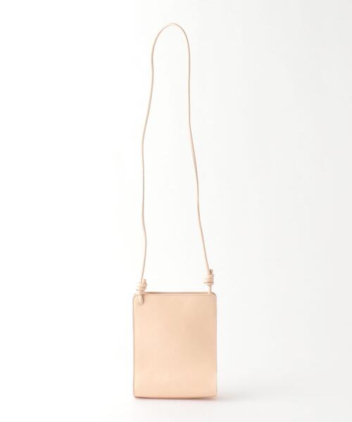 BEAUTY&YOUTH UNITED ARROWS（ビューティーアンドユースユナイテッドアローズ）の「BY レザースクエアベローズショルダーバッグ（ショルダーバッグ・レディース・ブラック/ベージュ/ライトピンク/ライム/オフホワイト・FREE）」の7枚目の写真