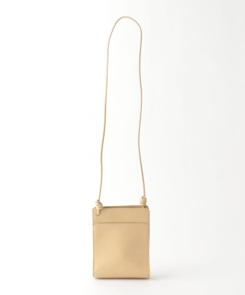 BEAUTY&YOUTH UNITED ARROWS（ビューティーアンドユースユナイテッドアローズ）の「BY レザースクエアベローズショルダーバッグ（ショルダーバッグ・レディース・ブラック/ベージュ/ライトピンク/ライム/オフホワイト・FREE）」の13枚目の写真