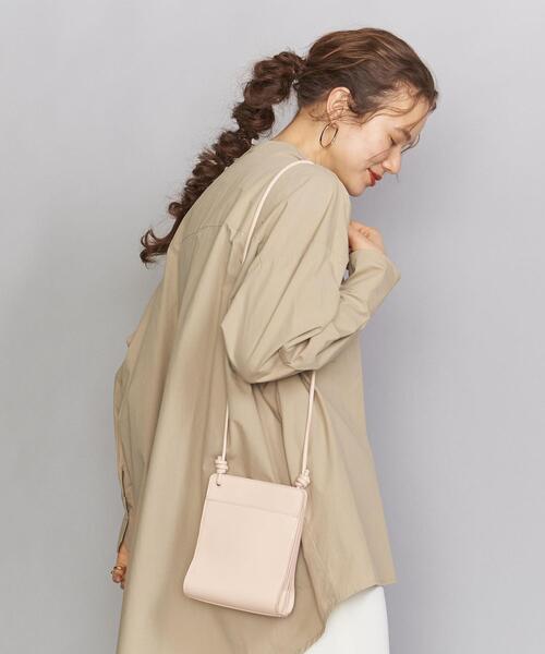 BEAUTY&YOUTH UNITED ARROWS｜レザー スクエア ショルダーバッグ
