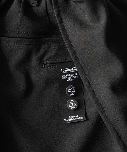 SHAREEF（シャリーフ）の「LAYERED EASY SLACKS（スラックス・メンズ・ホワイト/ネイビー/モカ/グレイッシュブルー/ブラック・1/3/2）」の20枚目の写真