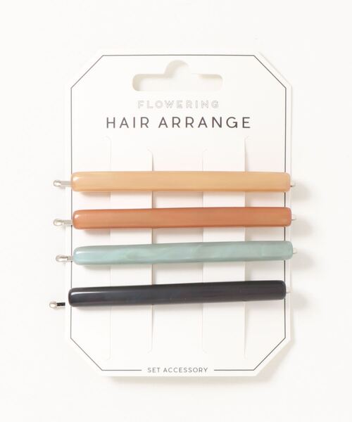 Three Four Time（ｽﾘｰﾌｫｰﾀｲﾑ）の「カラーセットヘアピン（ヘアピン・レディース・ブラウン/ピンク・FREE）」の2枚目の写真