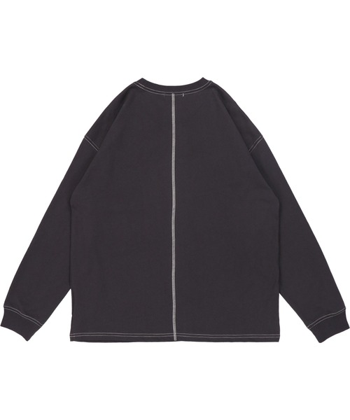 SPINNS（スピンズ）の「薔薇プリント ステッチデザインロンT（Tシャツ/カットソー・レディース・オフホワイト/グレイッシュベージュ/チャコール・ONESIZE）」の16枚目の写真