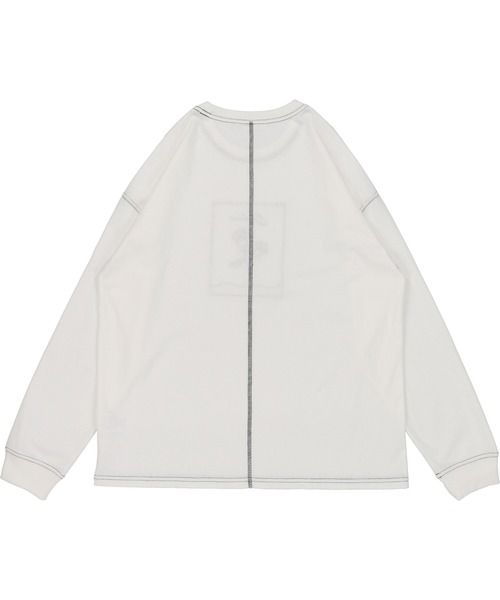 SPINNS（スピンズ）の「薔薇プリント ステッチデザインロンT（Tシャツ/カットソー・レディース・オフホワイト/グレイッシュベージュ/チャコール・ONESIZE）」の14枚目の写真