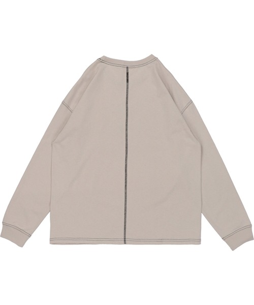 SPINNS（スピンズ）の「薔薇プリント ステッチデザインロンT（Tシャツ/カットソー・レディース・オフホワイト/グレイッシュベージュ/チャコール・ONESIZE）」の18枚目の写真