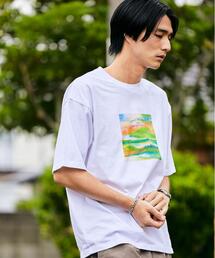 green label relaxing | [ カフェ・アプレミディ ] Cafe Apres-midi Tee プリント Tシャツ(Tシャツ/カットソー)